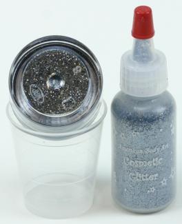 NEW COLOUR! Amerikan Body Art Glitter Gun Metal in Puffer Bottle